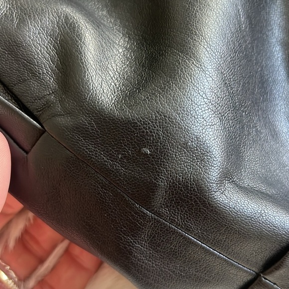 Alice + Olivia Regan Vegan Leather Paperbag Black Shorts - Picture 15 of 15